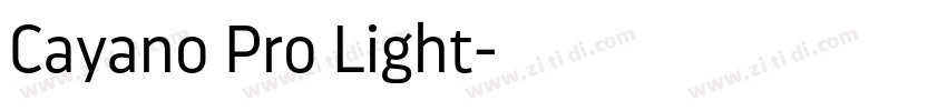 Cayano Pro Light字体转换